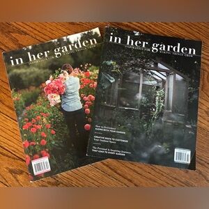 In Her Garden Magazines - Pink & Black Covers